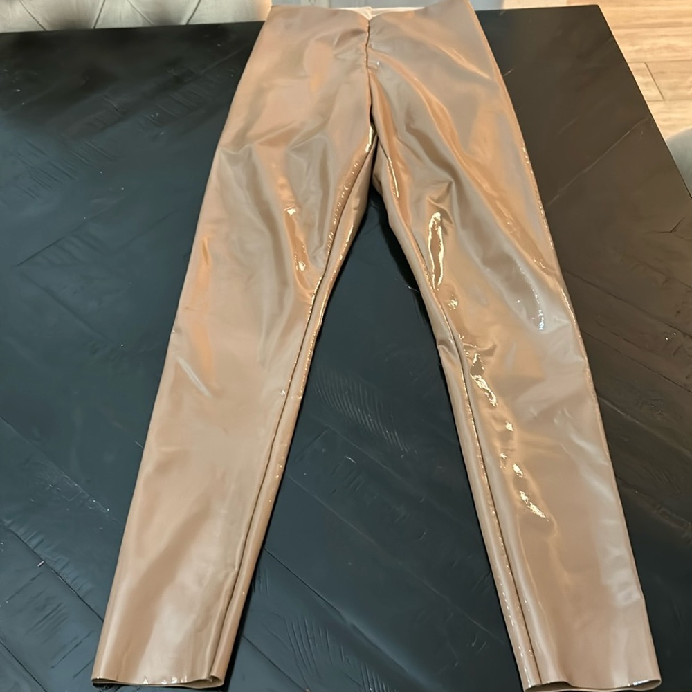 Commando tan faux leather leggings